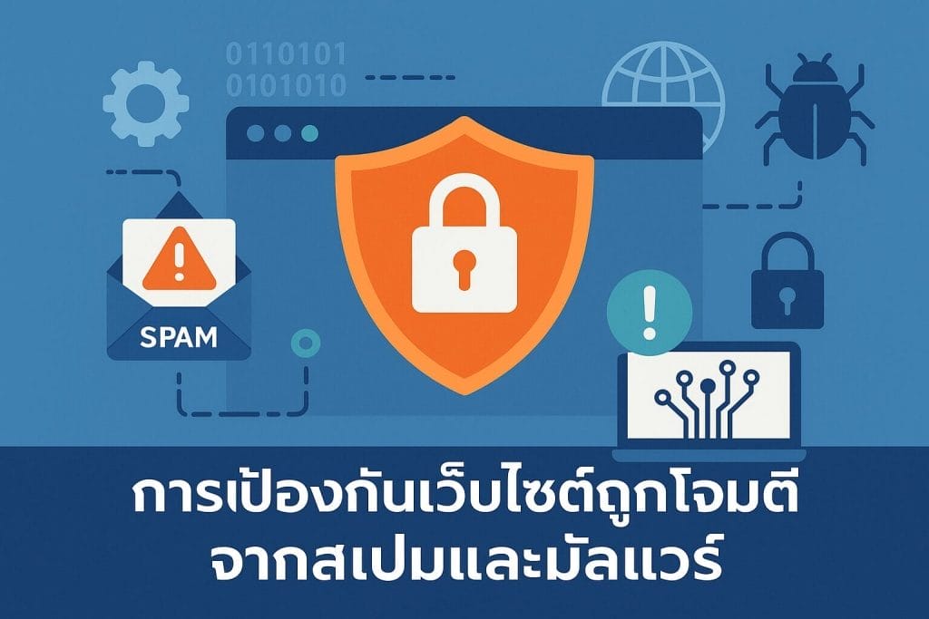 การป้องกันเว็บไซต์ถูกโจมตีจากสแปมและมัลแวร์ 2 Protect your website from