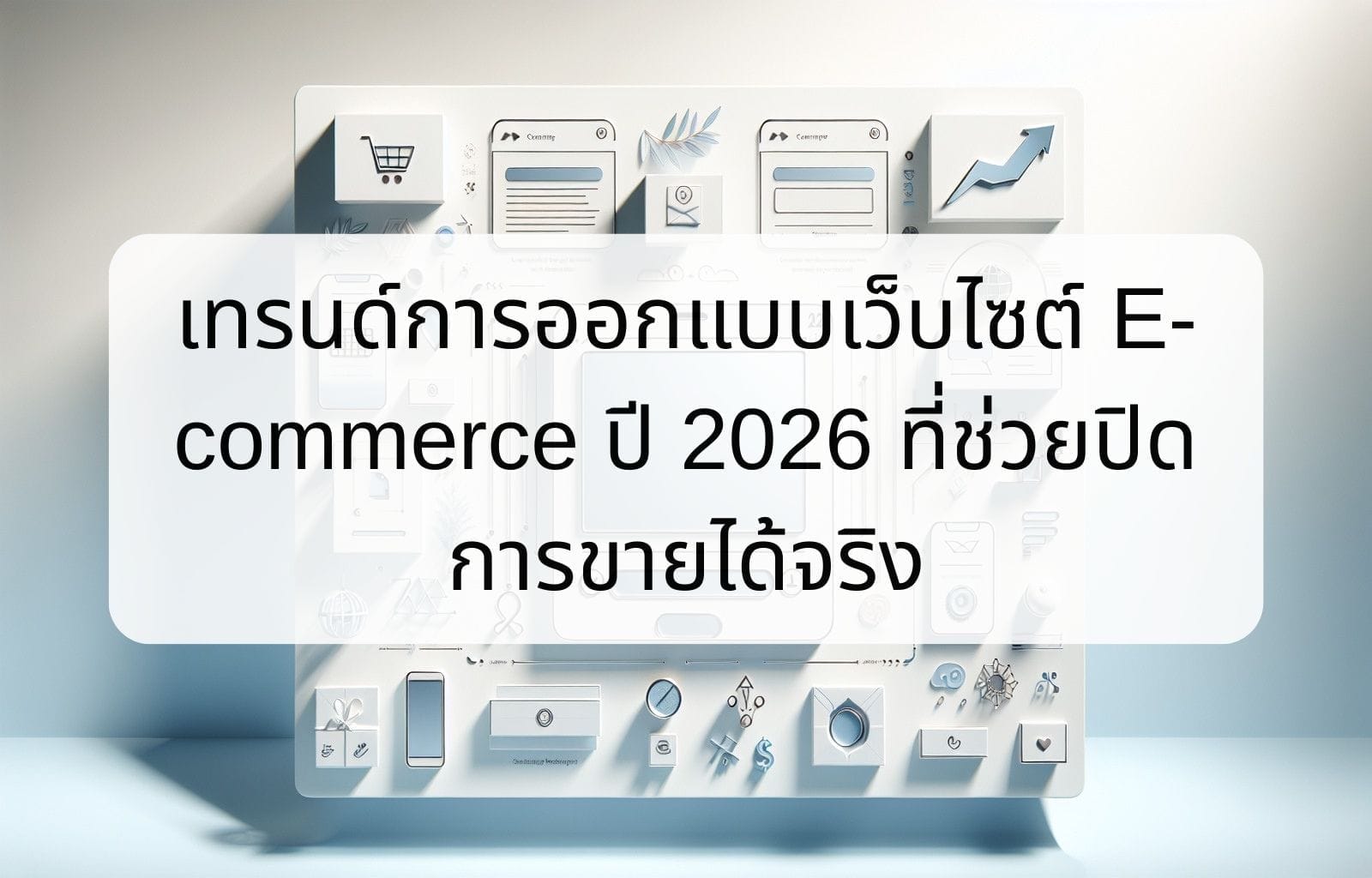 บทความ/ข่าวสาร 15 E commerce website design trends for 2026 that actually help close sales