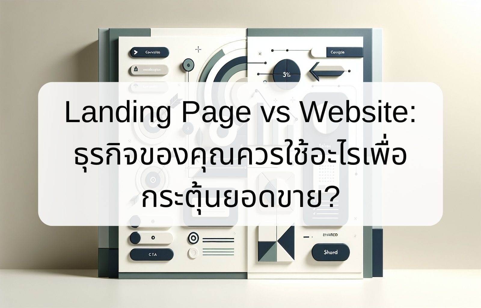 บทความ/ข่าวสาร 17 Landing Page vs. Website Which should your business use to drive sales