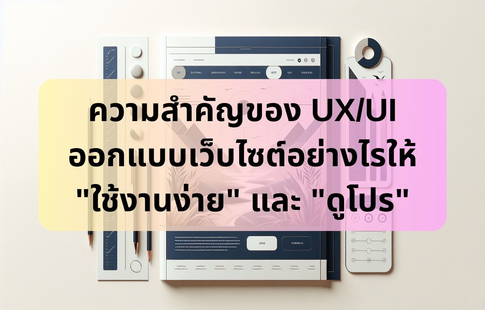 บทความ/ข่าวสาร 7 The importance of UXUI How to design websites that are easy to use and look professional